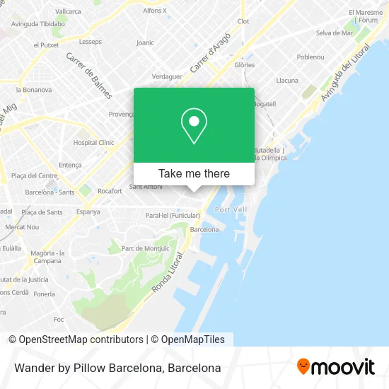 Wander by Pillow Barcelona map