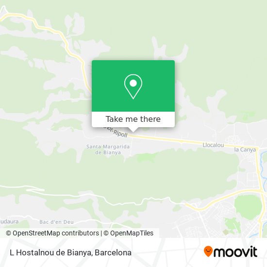 L Hostalnou de Bianya map