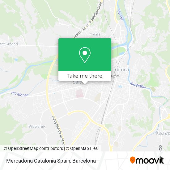 Mercadona Catalonia Spain map
