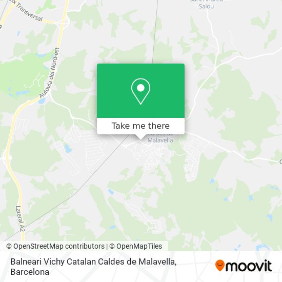 Balneari Vichy Catalan Caldes de Malavella map