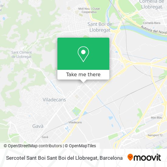Sercotel Sant Boi Sant Boi del Llobregat map