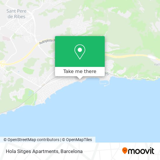 Hola Sitges Apartments map