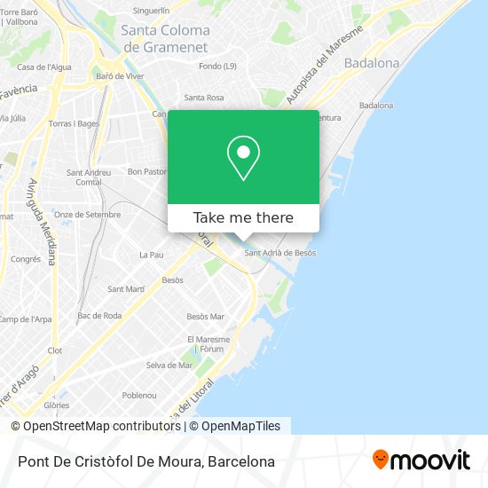 Pont De Cristòfol De Moura map