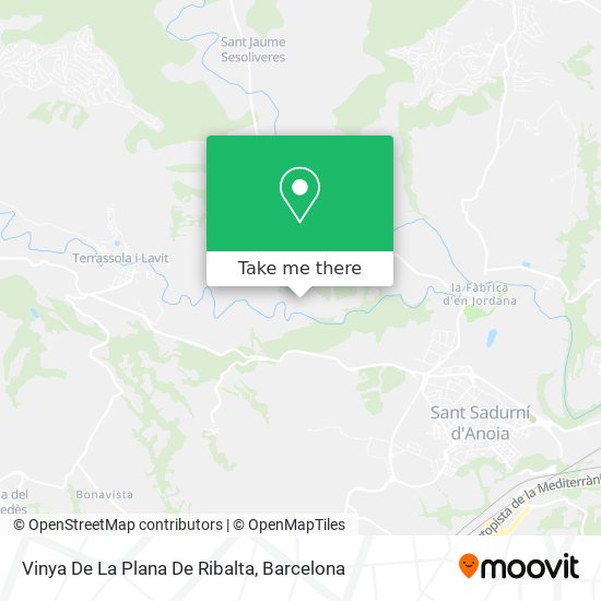 Vinya De La Plana De Ribalta map