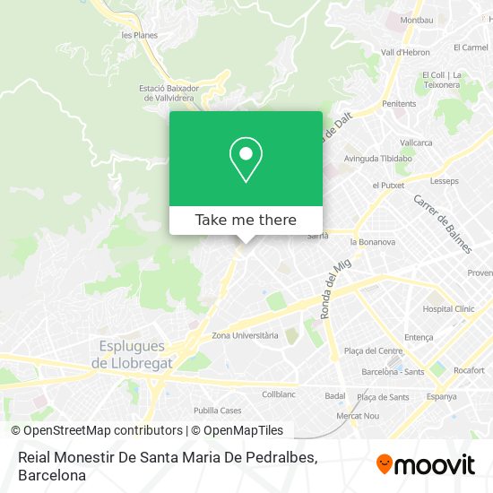 Reial Monestir De Santa Maria De Pedralbes map