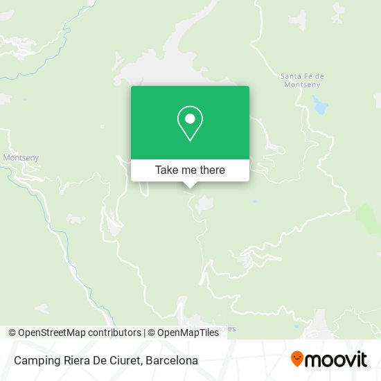 Camping Riera De Ciuret map