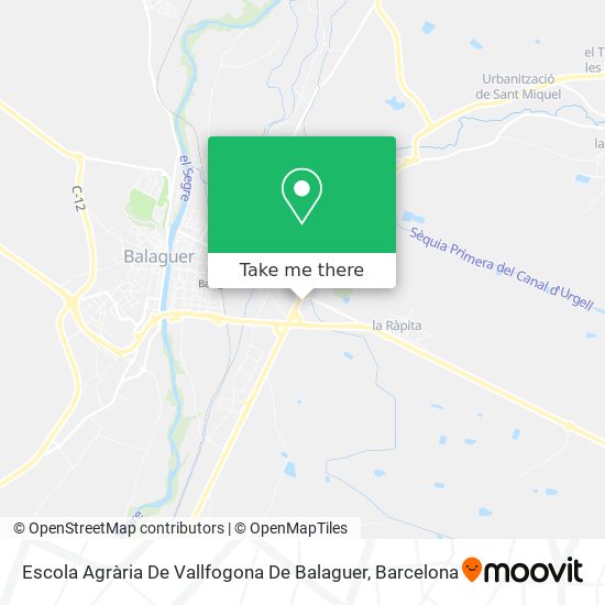 Escola Agrària De Vallfogona De Balaguer map