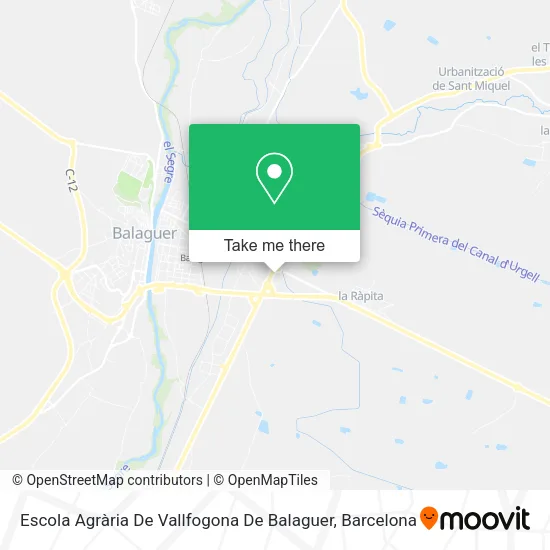 Escola Agrària De Vallfogona De Balaguer map