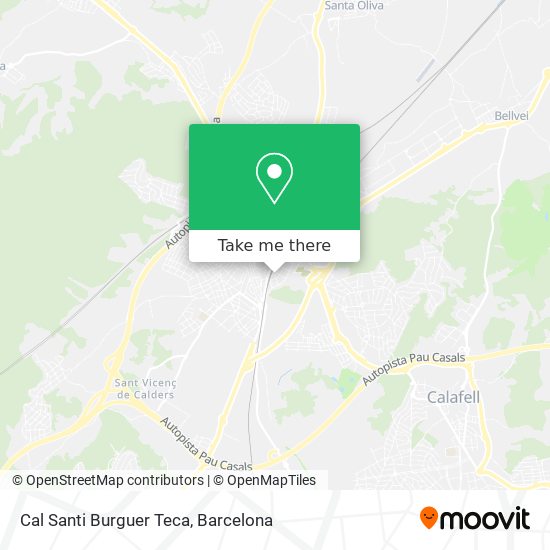 Cal Santi Burguer Teca map