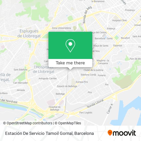Estación De Servicio Tamoil Gornal map