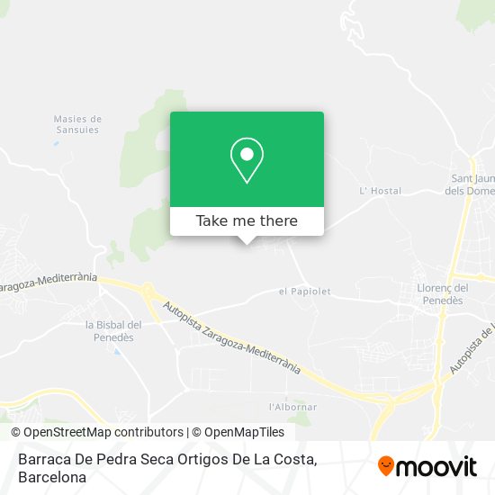 Barraca De Pedra Seca Ortigos De La Costa map