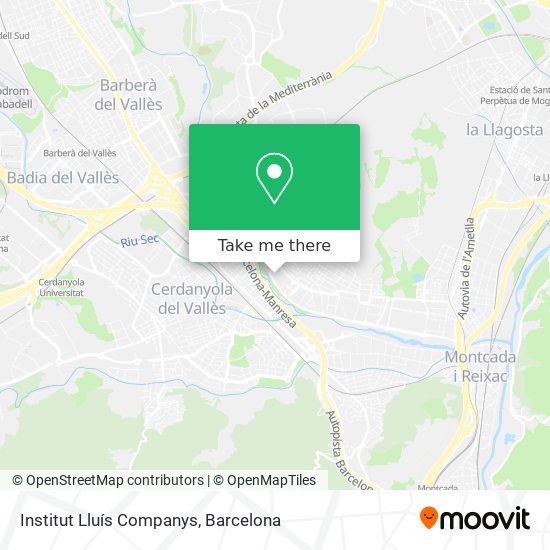 Institut Lluís Companys map