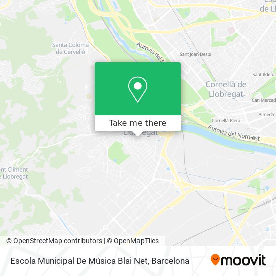 mapa Escola Municipal De Música Blai Net