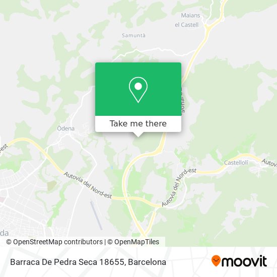 Barraca De Pedra Seca 18655 map