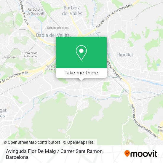 Avinguda Flor De Maig / Carrer Sant Ramon map