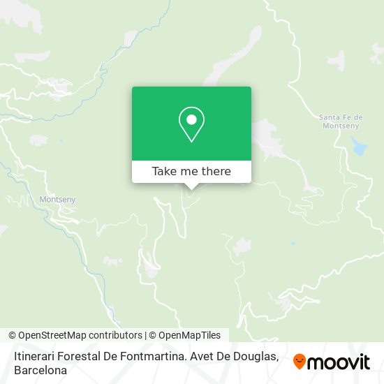 Itinerari Forestal De Fontmartina. Avet De Douglas map