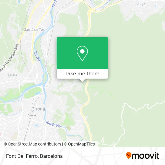 mapa Font Del Ferro