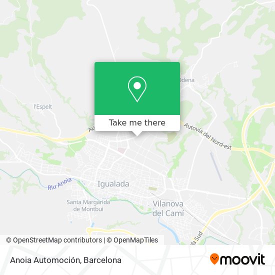 Anoia Automoción map