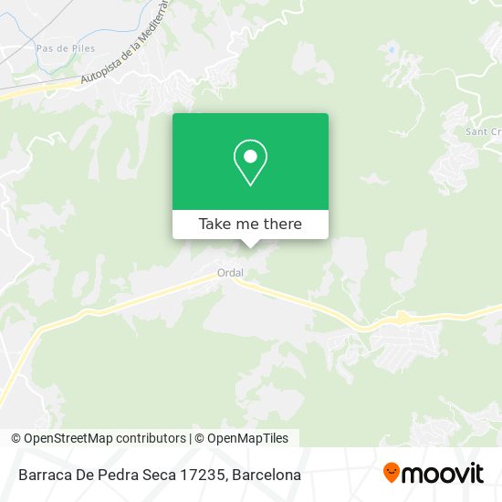 Barraca De Pedra Seca 17235 map