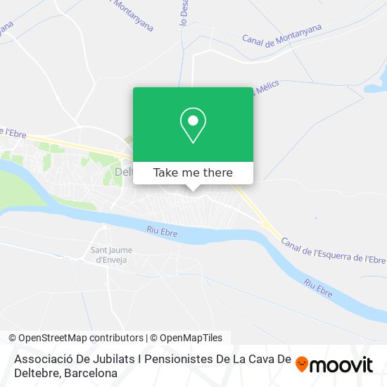 Associació De Jubilats I Pensionistes De La Cava De Deltebre map