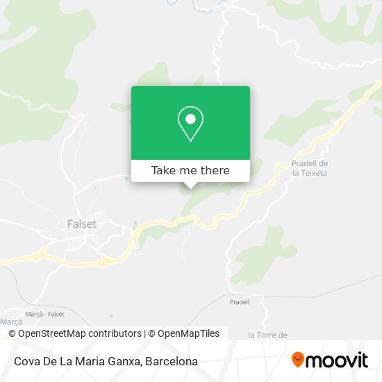 Cova De La Maria Ganxa map