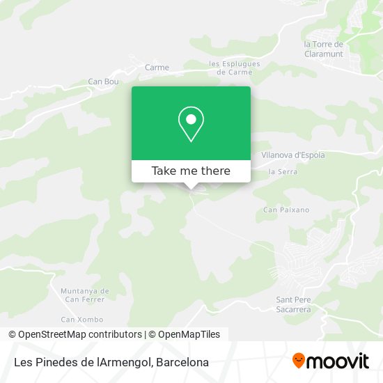 Les Pinedes de lArmengol map
