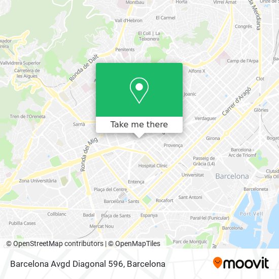 Barcelona Avgd Diagonal 596 map