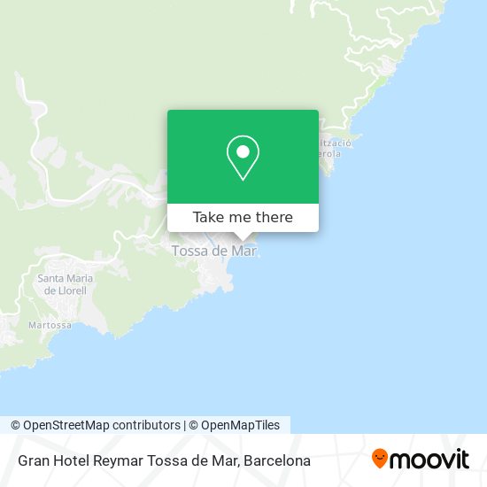 Gran Hotel Reymar Tossa de Mar map