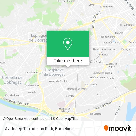 Av Josep Tarradellas Radi map