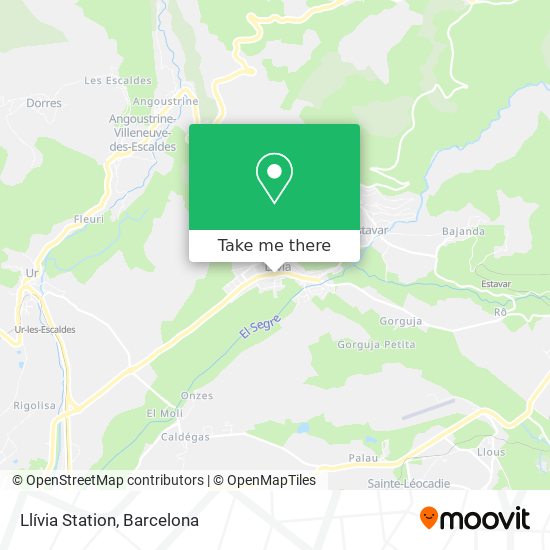 Llívia Station map