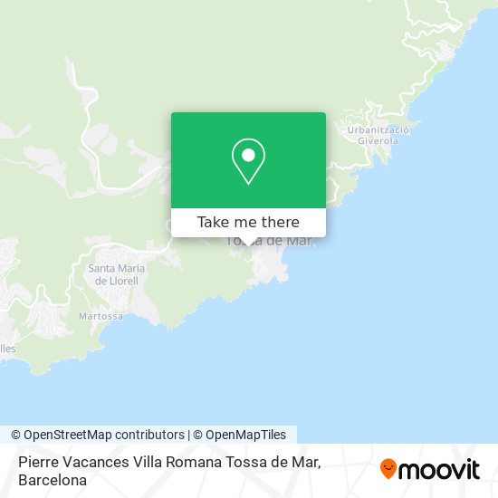 Pierre Vacances Villa Romana Tossa de Mar map