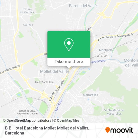 B B Hotel Barcelona Mollet Mollet del Vallès map