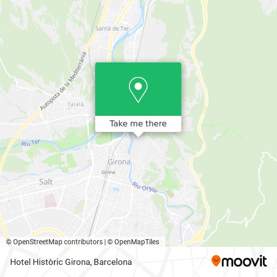 Hotel Històric Girona map