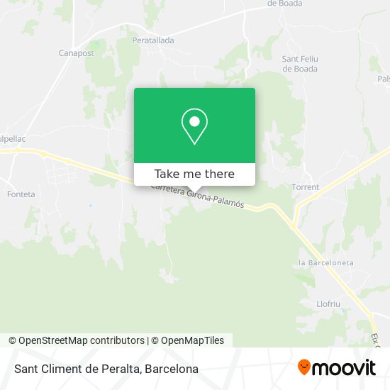 Sant Climent de Peralta map