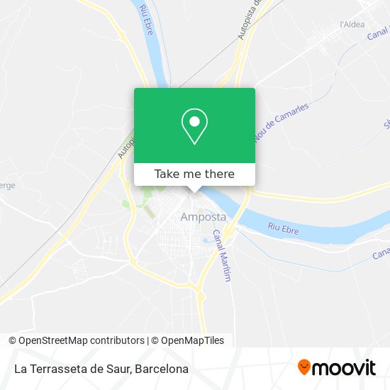 La Terrasseta de Saur map