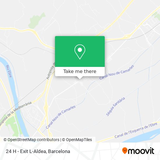 24 H - Exit L-Aldea map