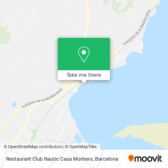 Restaurant Club Nautic Casa Montero map