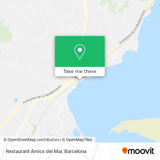 Restaurant Amics del Mar map