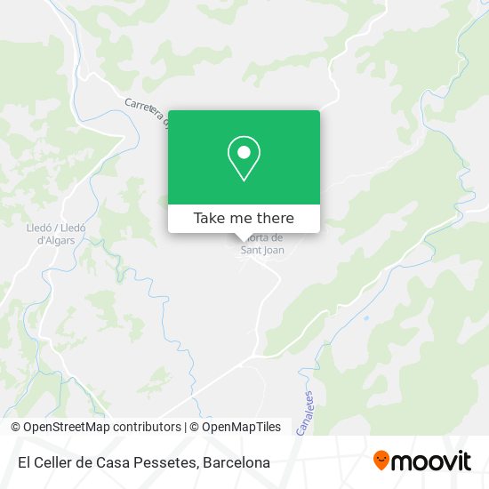 El Celler de Casa Pessetes map