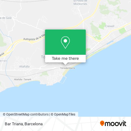 Bar Triana map