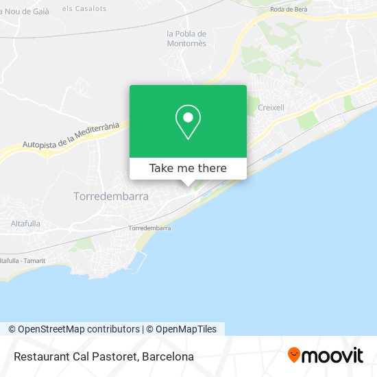 Restaurant Cal Pastoret map