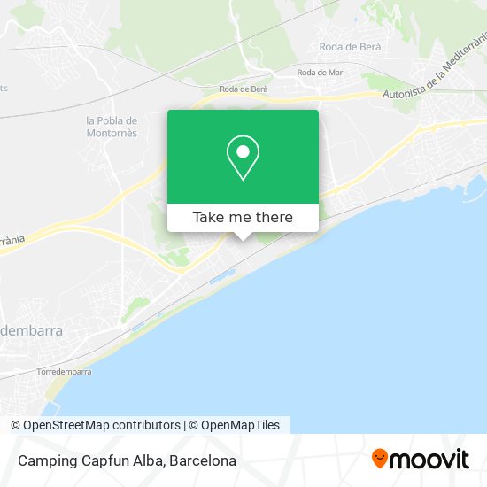 Camping Capfun Alba map