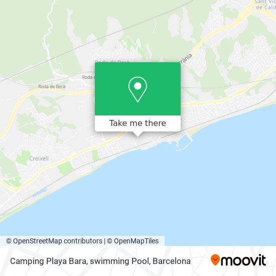 Camping Playa Bara, swimming Pool map