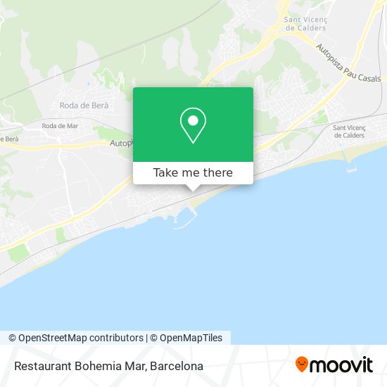 Restaurant Bohemia Mar map