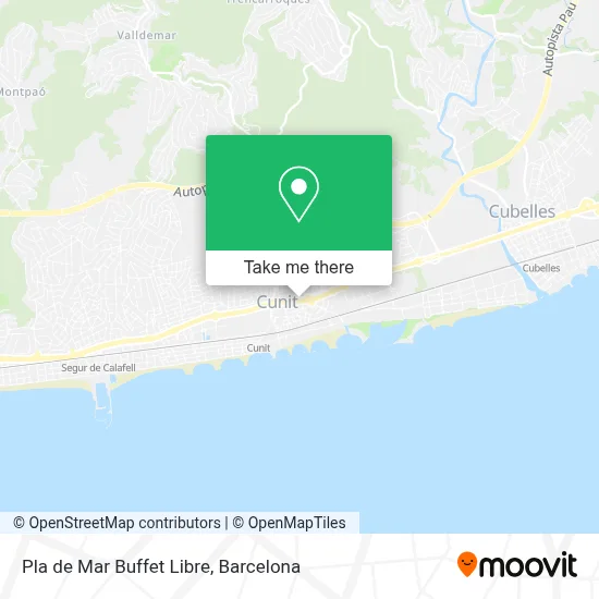 Pla de Mar Buffet Libre map
