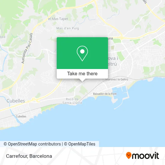 Carrefour map