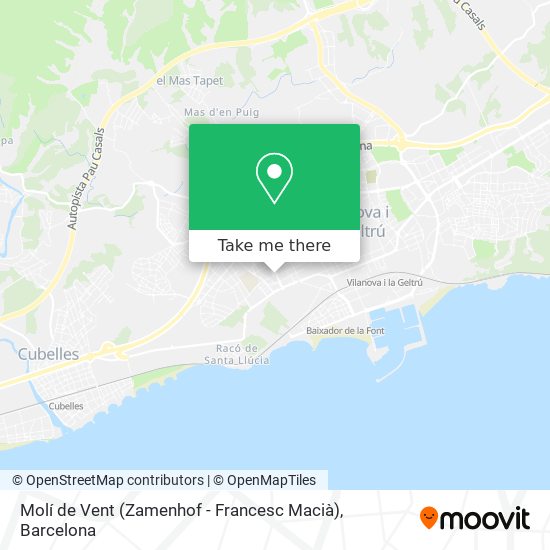 Molí de Vent (Zamenhof - Francesc Macià) map