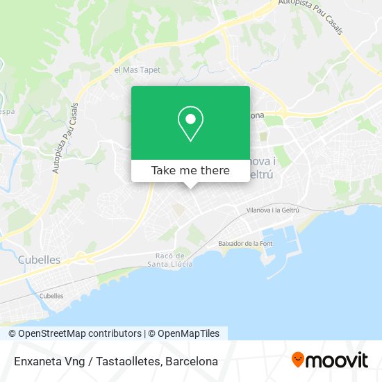 Enxaneta Vng / Tastaolletes map