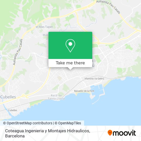 mapa Coteagua Ingenieria y Montajes Hidraulicos