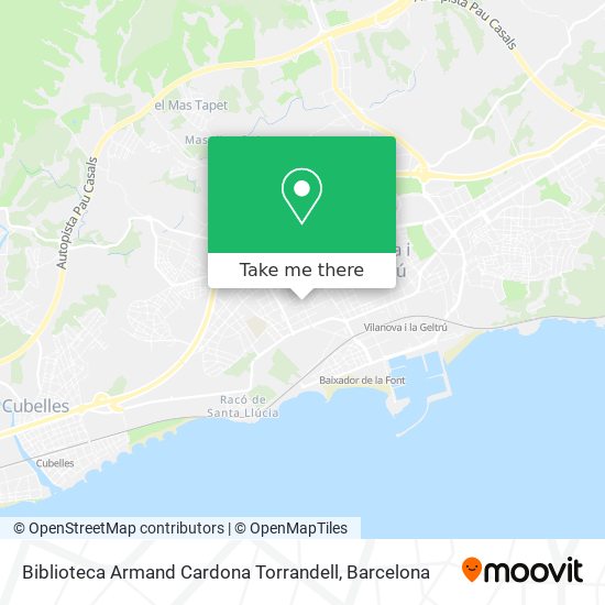 Biblioteca Armand Cardona Torrandell map